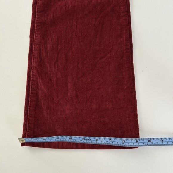 Levis 725 High Rise Bootcut Corduroy Pants Women Sz 32 Preppy 90s Red Wine Color - Picture 9 of 11